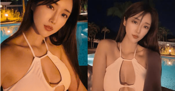 가운데가 뻥 뚫린 레이싱모델 유다연 끈 비키니 입고 풍만한 볼륨감 공개 