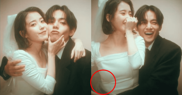 "손 위치가"... 아이유♥뷔, 전 국민 이종석 눈치 보게 만드는 두 사람 '웨딩 네컷' 공개되자 네티즌들 경악