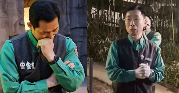 "잘 가, 행복해"... 푸바오 '마지막 퇴근길'에 관람객들 앞에서 눈물 터져 버린 '사육사' 아빠들